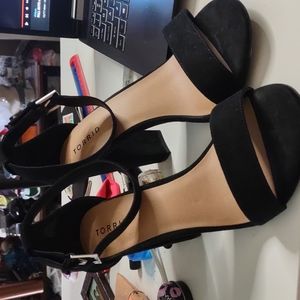 Torrid faux suede wide width size 11 heels